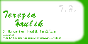 terezia haulik business card